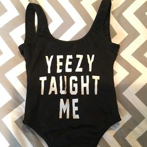 Yeezy bathing suit black